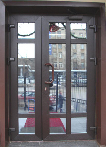 Фото 01. Пластиковая входная дверь ПВХ REHAU в Санкт-Петербурге.
